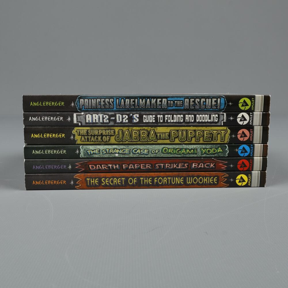 Lot of 6 An Origami Yoda Book By Tom Angleberger Princess Jabba Wookie D2 Darth